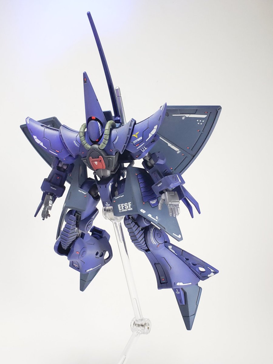 GunplaMuscle's tweet image. さくっとハンブラビ完成しました💪✨
モノアイ光らせると、UVライトで若干紫が入るので写真が難しい…

#ハンブラビ