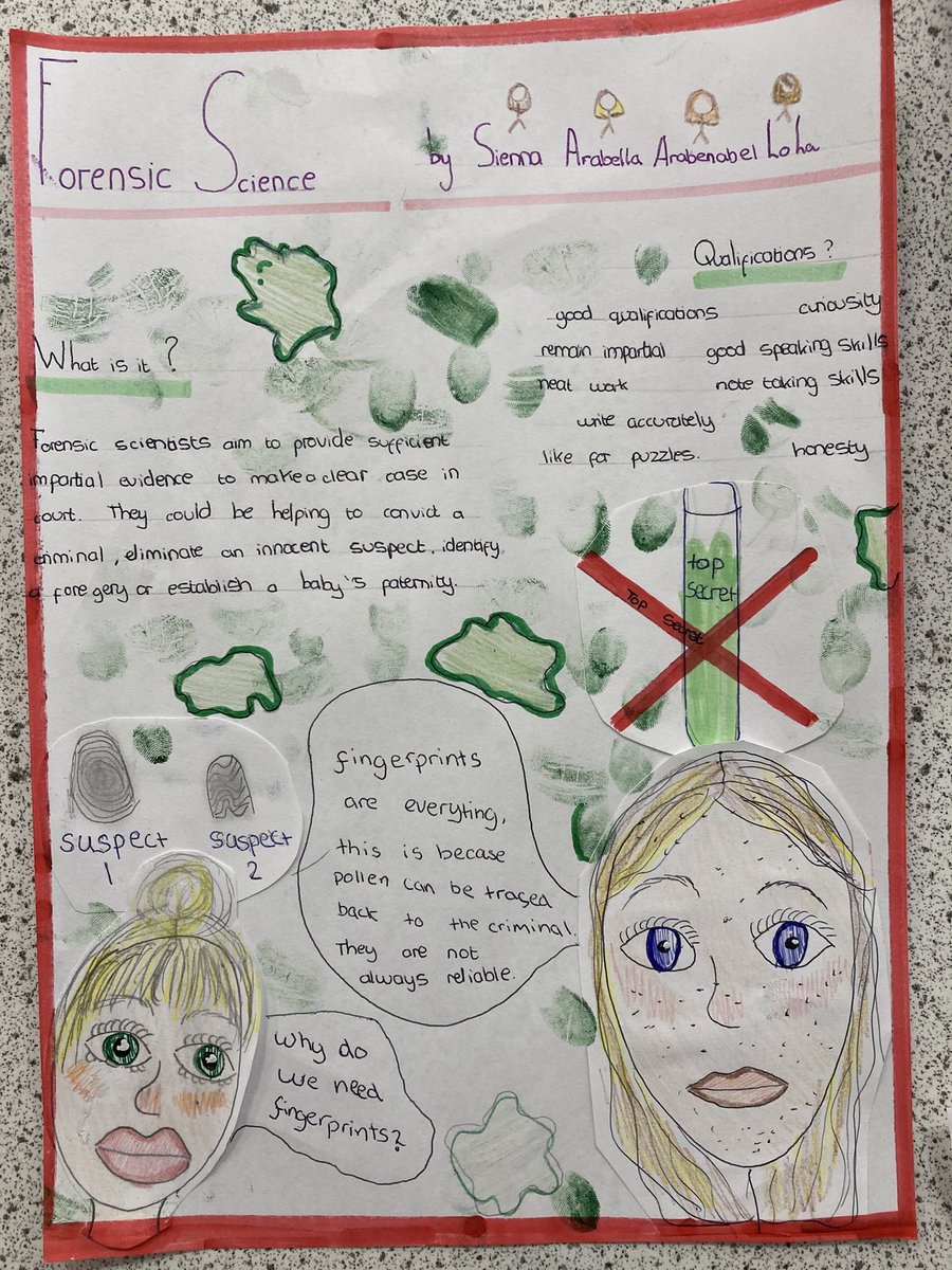 What careers can you have in forensic science? #MillaisYear8 explored the options at the end of our forensics day on Friday #MillaisScience #MillaisCollaboration