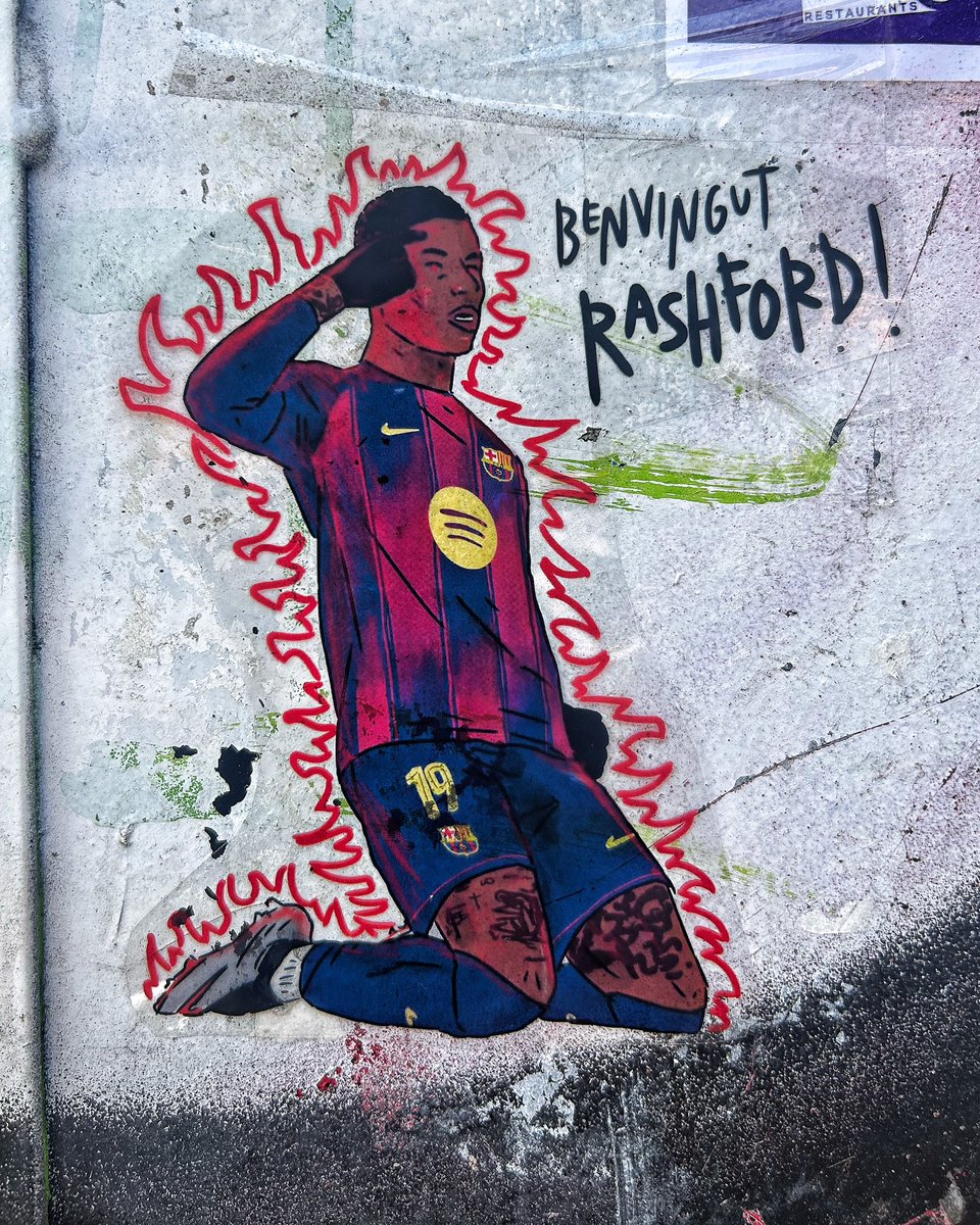 El artista <a href="/mikinoelle/">Miki Noëlle</a> ya da la bienvenida al #FCBarcelona a Marcus Rashord