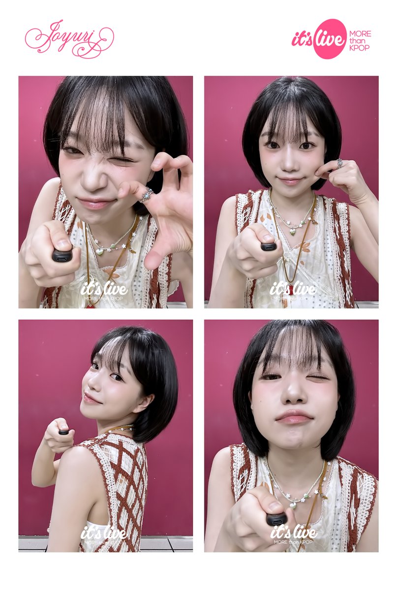 조유리가 추천하는 네컷 포즈!✨
지금 바로 it's Live 틱톡에서 JO YURI의 잇라네컷 촬영 영상을 확인하세요💗
▶buly.kr/Aaq6emk◀
#itsLive #조유리 #KPOP #잇츠라이브 #잇라네컷 #itsLive4Cut