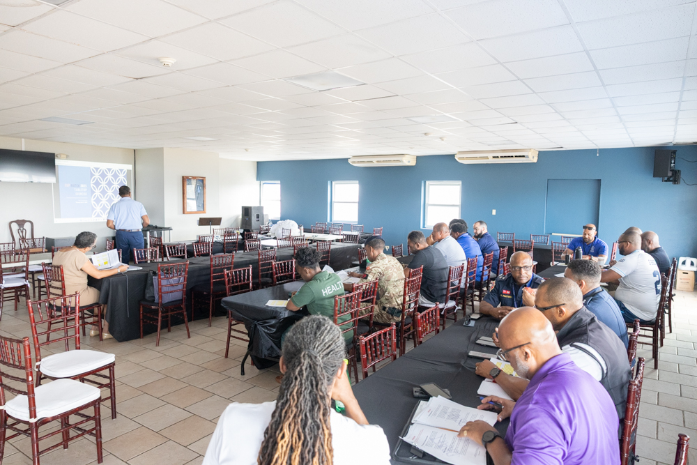 BdaGovernment's tweet image. The Ministry of National Security recently led a joint emergency planning exercise at St. George’s Cricket Club.
Key agencies tested response plans ahead of this year’s Cup Match, the Joint Agency Command Centre will be on-site to coordinate real-time emergency response,…