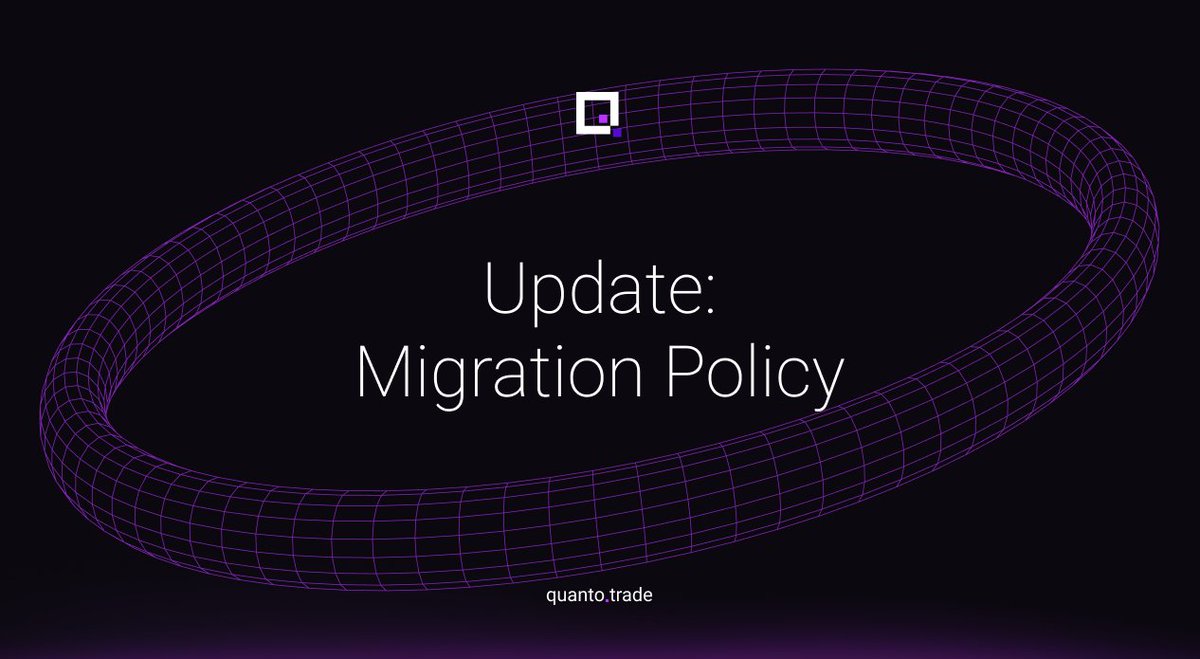 QuantoTrade's tweet image. Migration Policy Update
As of July 27th, 2025, the migration process for legacy token holders to convert into $QTO on quanto.trade will be updated to reflect a new phased structure.
These changes are being implemented to safeguard the long-term health of the…