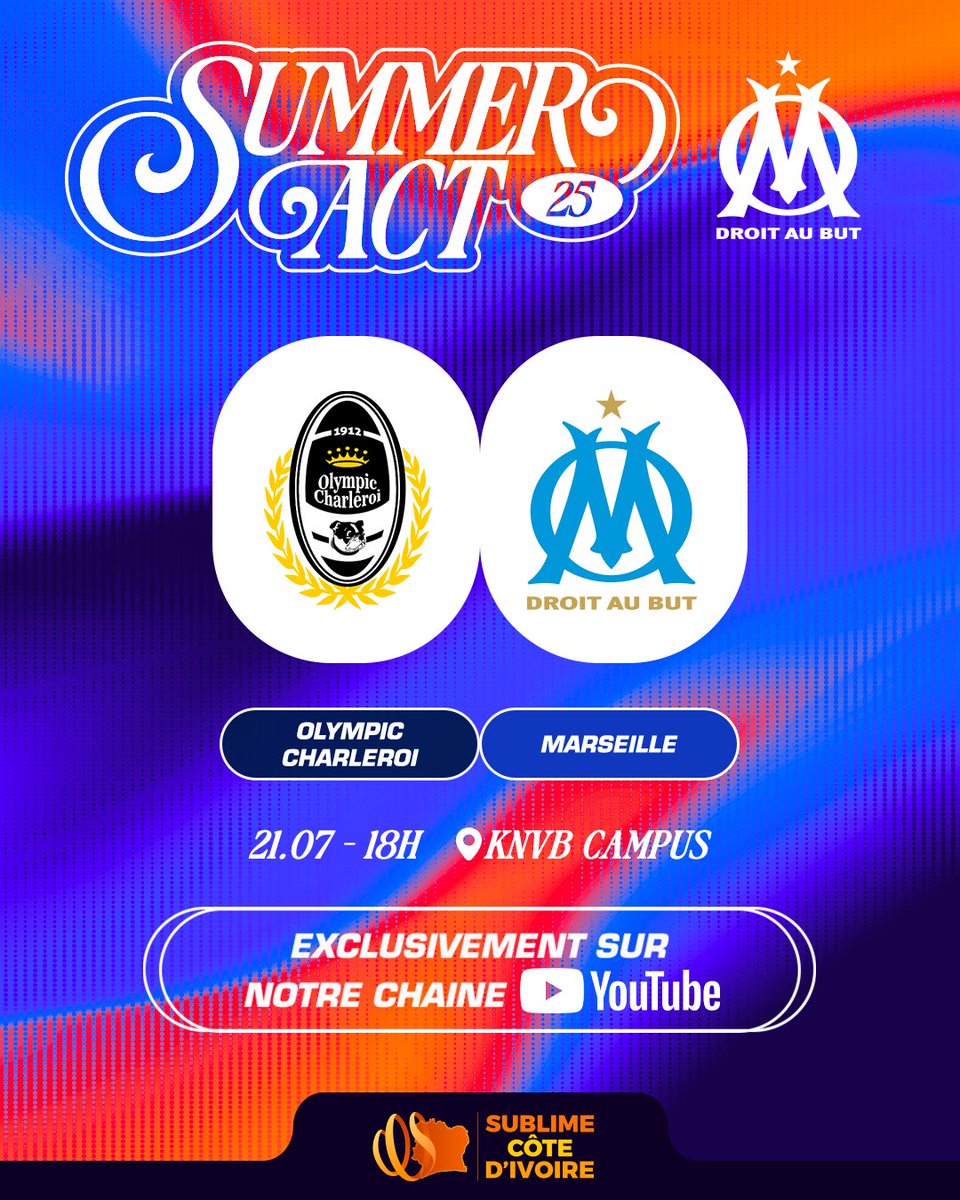 🔵 #ROCCOM 𝗘𝗡 𝗗𝗜𝗥𝗘𝗖𝗧 📲  

Le deuxième rendez-vous de ce 𝗦𝘂𝗺𝗺𝗲𝗿 𝗔𝗰𝘁 sera disponible en direct sur notre chaine <a href="/YouTube/">YouTube</a> 👉 youtube.com/@om_officiel
