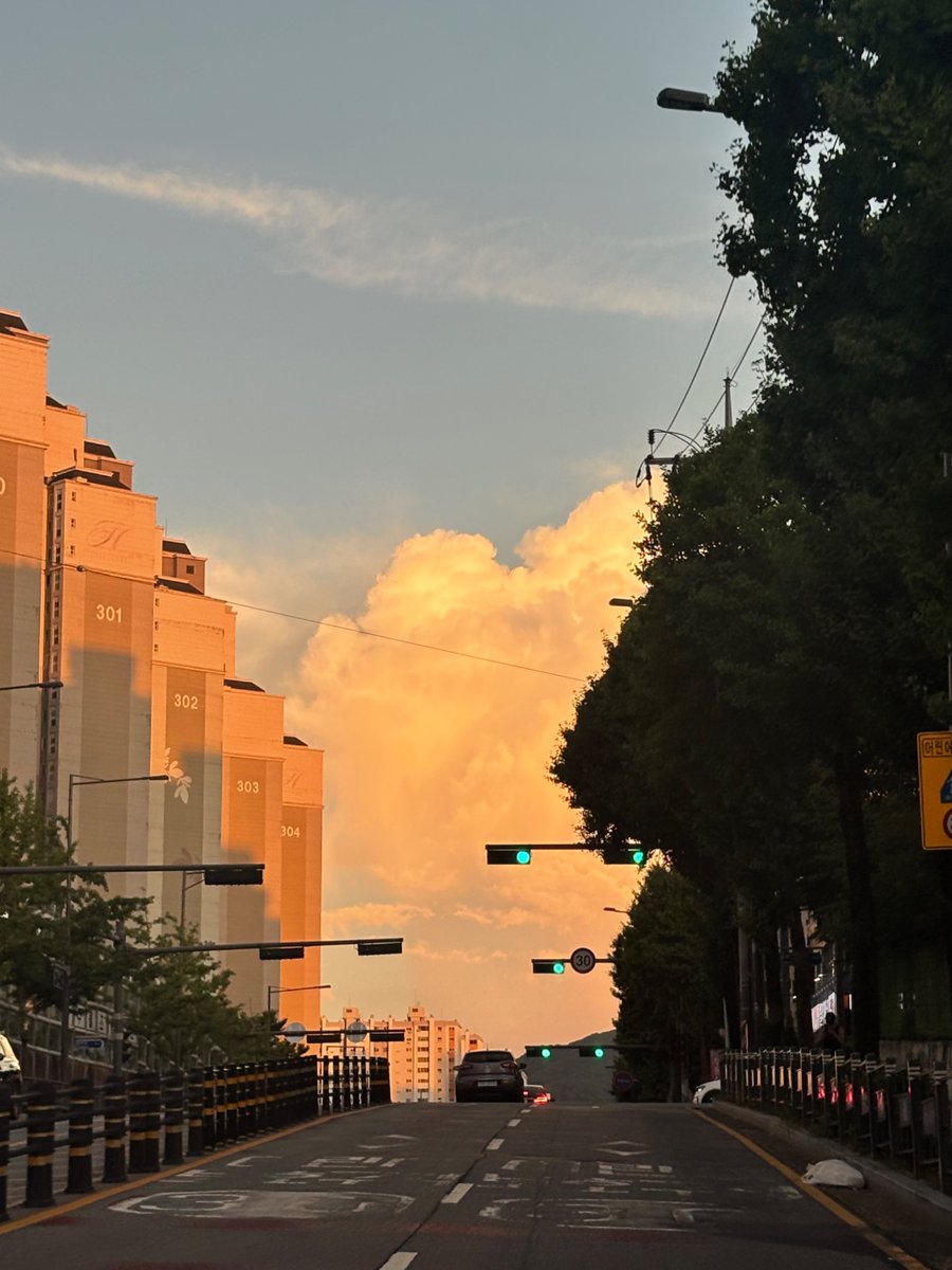 퇴근길에 예뻐서