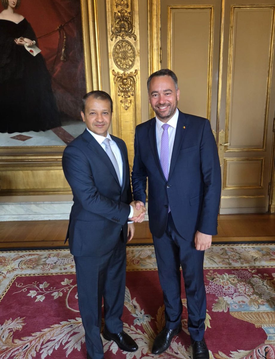Nawaf Alenezi (@nawafnafe3) on Twitter photo Happy National Day #Belgium ๐ง๐ช.
It was an honor to express our sincere wishes for a happy #BelgiumNationalDay to His Excellency Deputy Prime Minister & Foreign Minister <a href="/prevotmaxime/">Maxime PREVOT</a>.
#21juillet Happy National Day #Belgium ๐ง๐ช.
It was an honor to express our sincere wishes for a happy #BelgiumNationalDay to His Excellency Deputy Prime Minister & Foreign Minister <a href="/prevotmaxime/">Maxime PREVOT</a>.
#21juillet