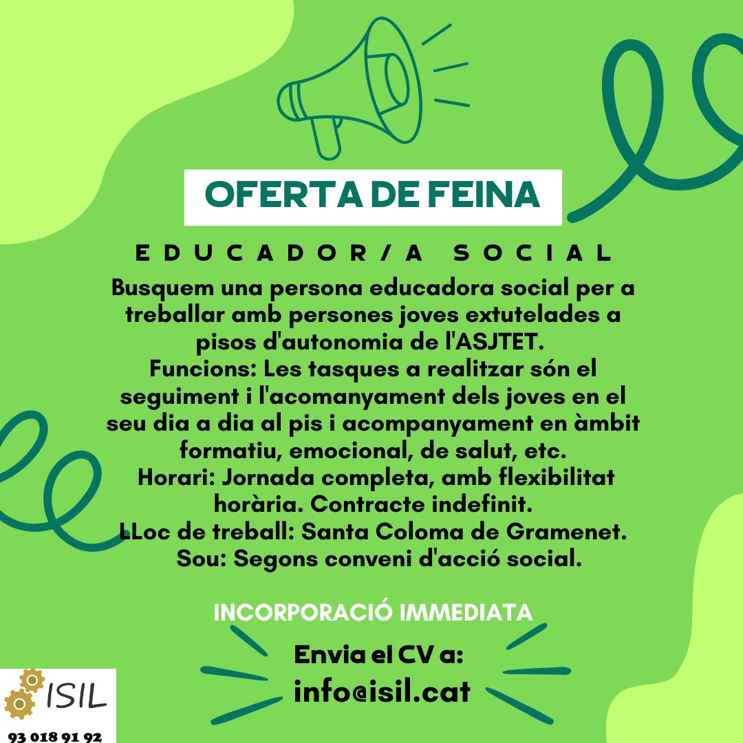 Associació per la Inserció Social i Laboral tweet media