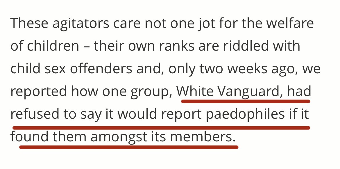 White_Vanguard_'s tweet image. Hate to burst your bubble but we did in fact say we're against pedophilia "pedophiles cannot share our beliefs"
What you're quoting is searchlight puppet Alek yerbury, I questioned why he sends information off to the left about nationalists-
He then referred to himself as a…