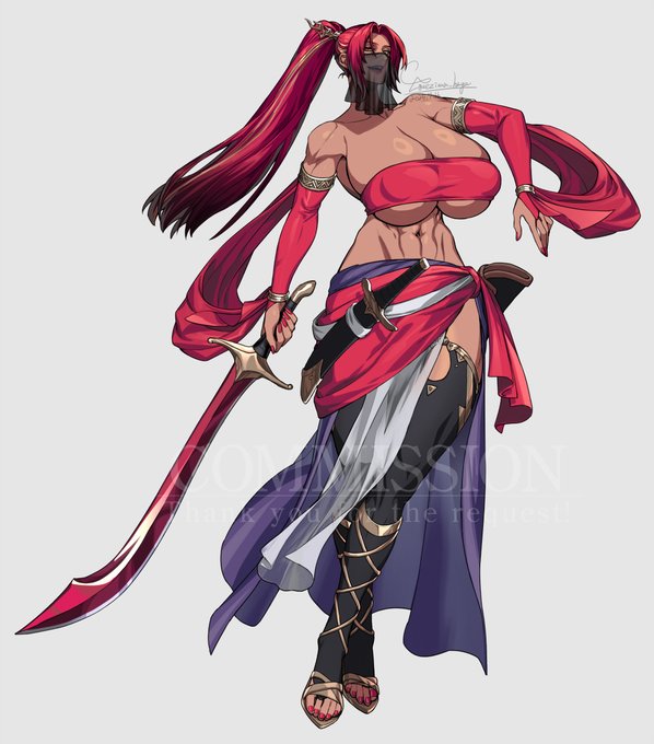 最近納品したパイロマンサーの女性～～～!!
#Skeb #Commission 