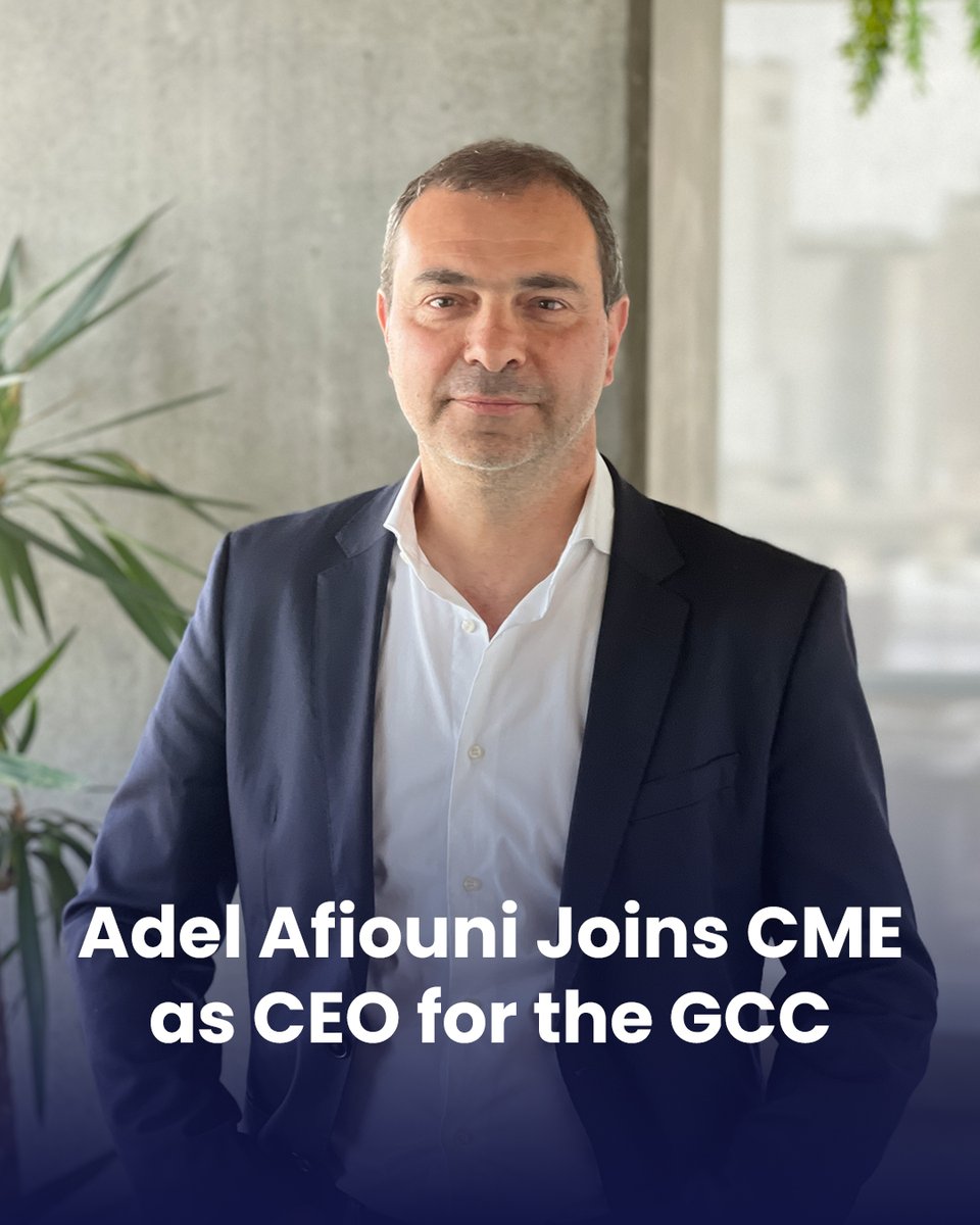 CME (@gotocme) on Twitter photo Welcome to CME, <a href="/adelafiouni/">Adel Afiouni</a>!
Adel joins as CEO of CME GCC to help us move faster with the regionâs bold vision. With his leadership and 650+ engineers rooted in Lebanon and Egypt, weâre ready to match the GCCâs ambition.
gotoc.me/4YyJuc
#ReimagineEverything Welcome to CME, <a href="/adelafiouni/">Adel Afiouni</a>!
Adel joins as CEO of CME GCC to help us move faster with the regionâs bold vision. With his leadership and 650+ engineers rooted in Lebanon and Egypt, weâre ready to match the GCCâs ambition.
gotoc.me/4YyJuc
#ReimagineEverything