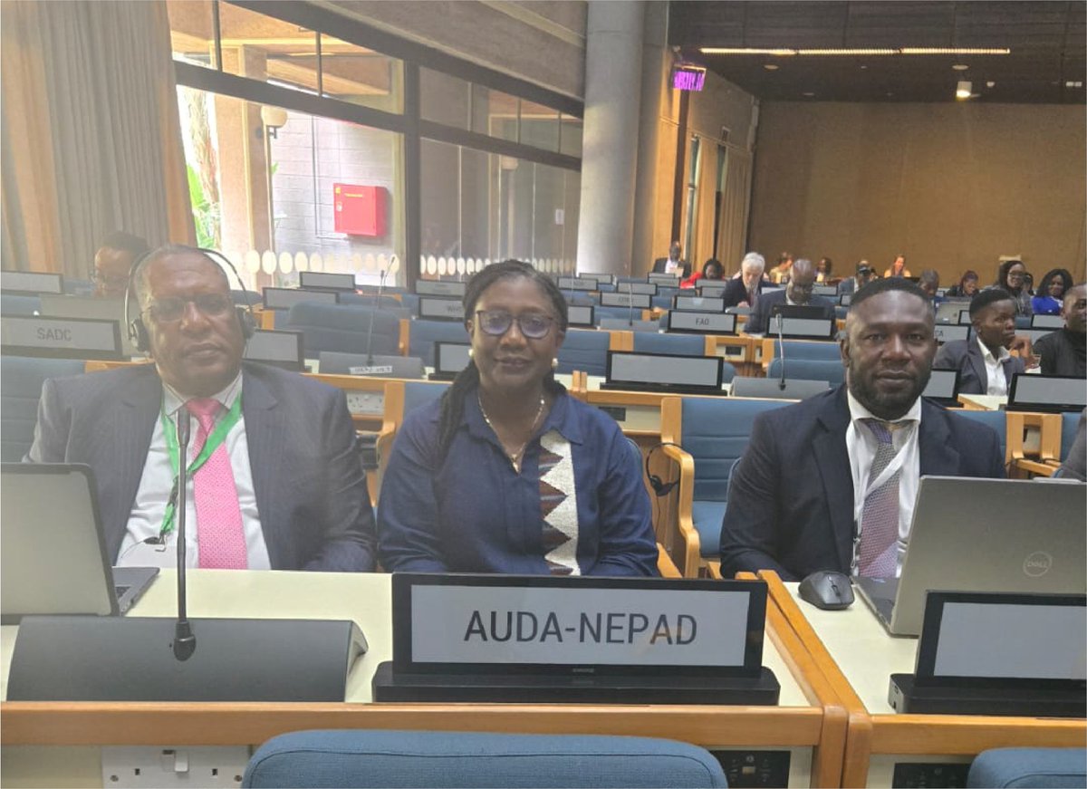NEPAD_Agency's tweet image. 𝐀𝐔𝐃𝐀-𝐍𝐄𝐏𝐀𝐃 𝐚𝐭 𝐀𝐌𝐂𝐄𝐍𝟐𝟎
Highlights from AUDA-NEPAD’s engagement at the 20th Ordinary Session of the African Ministerial Conference on the Environment (#AMCEN), held in Nairobi, Kenya, from July 14–18, 2025. This milestone event marked 40 years of AMCEN, under…