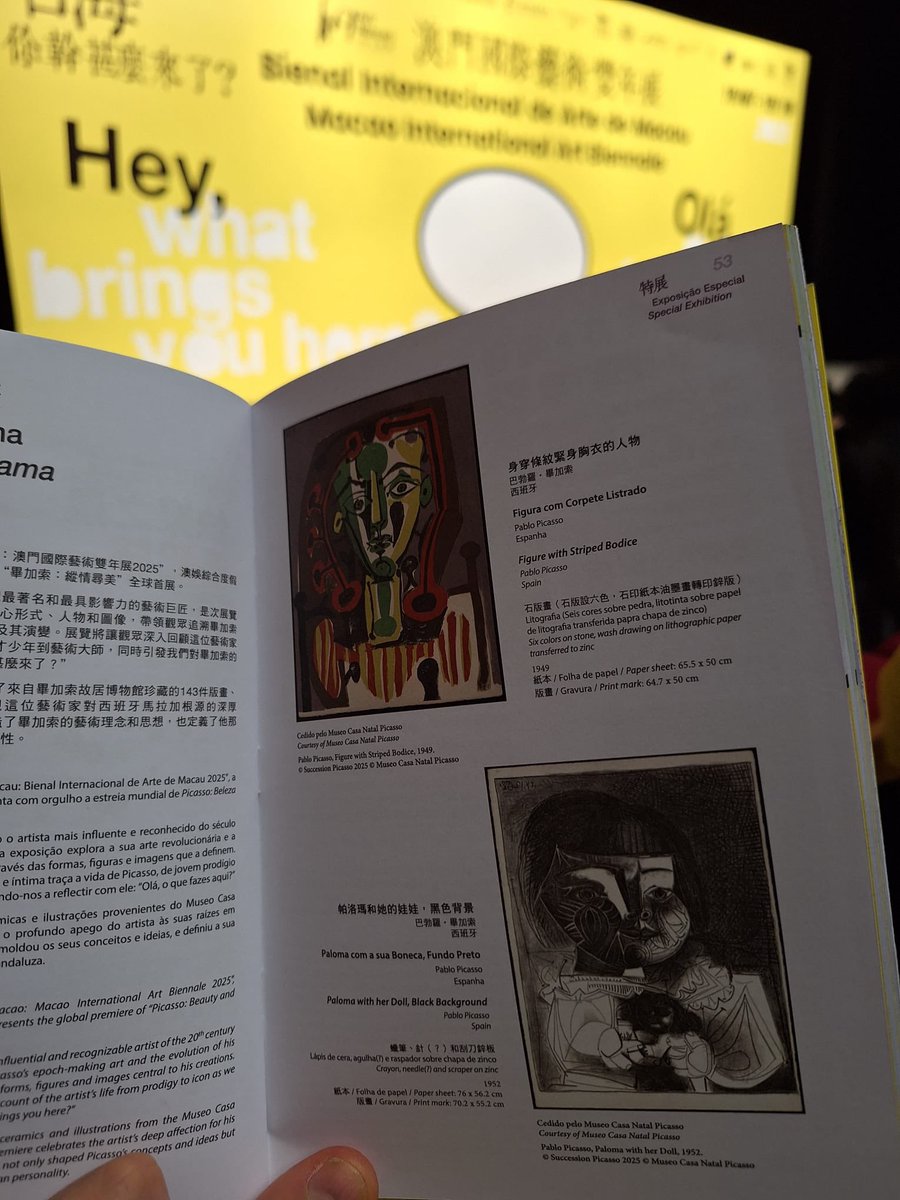 Plus d'une centaine d'œuvres de Picasso, la plupart de sa Casa Natal, sont exposées en Chine à l'occasion de la Biennale internationale d'art de Macao. Plus d'informations 👉 lepetitjournal.com/andalousie/141…