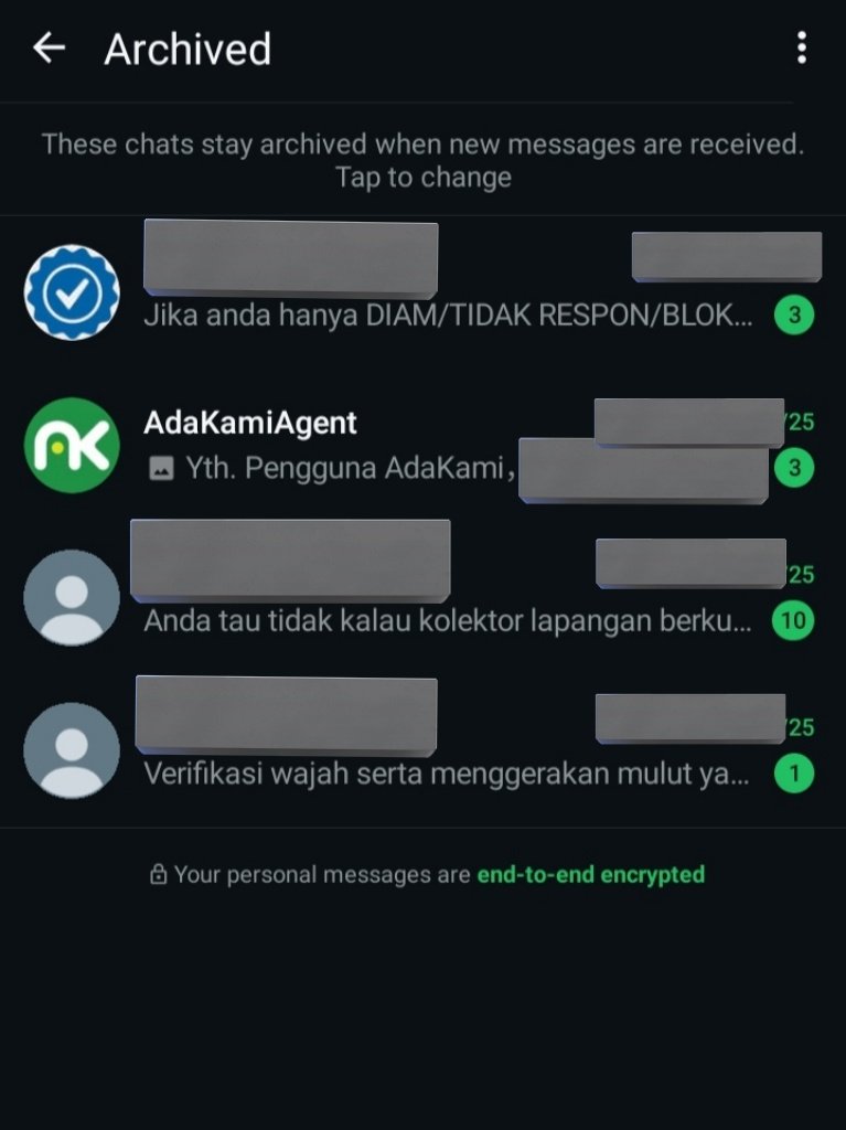 Situasi satu mingguan telbay di Adkmi, gua ga pernah respon chat dari aplikasi maupun dari dc apalagi angkat telepon spam dari mereka.