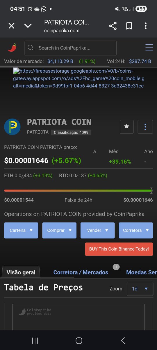 Patriota coin comunidade tweet media