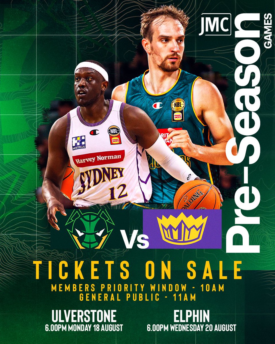 JackJumpers's tweet image. Set your alarms for TOMORROW morning! ⏰
Tickets to our Pre-Season Games presented by Jackson Motor Company are on sale from 10am for members & 11am for the General Public 🎫
Members please check your email tomorrow morning for your priority window access link 💻
General…
