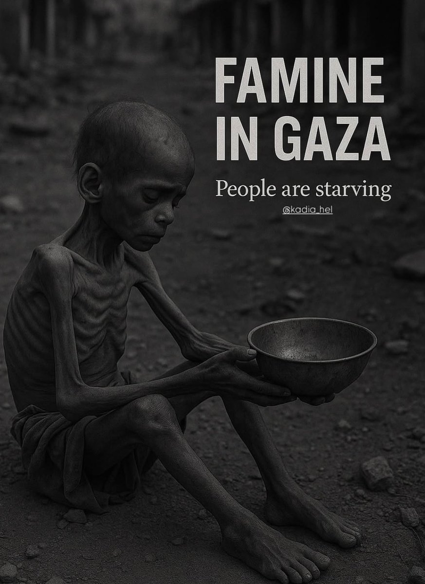wissamshabat's tweet image. This is not history - this is happening now.
Children in Gaza are starving.
Not because there is no food in the world, but because they are being deliberately cut off from it.
This is a famine created by siege, war, and silence.
Don't look away. Don't be silent
#GazaUnderSiege…