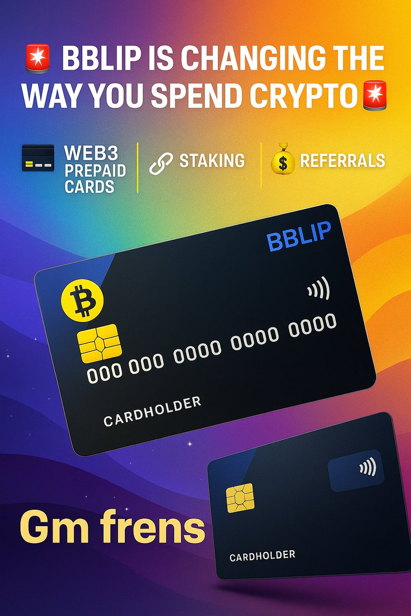 rushh_sol's tweet image. gm frens ☀️
If you thought the last thread on swiping crypto was wild… wait till you see what else is cooking 👨🍳💳
@BblipProtocol isn’t just DeFi — it’s real-world ready.
Dropping some next-level alpha below 👇
#BBLIP #Web3 #CryptoUtility #gm