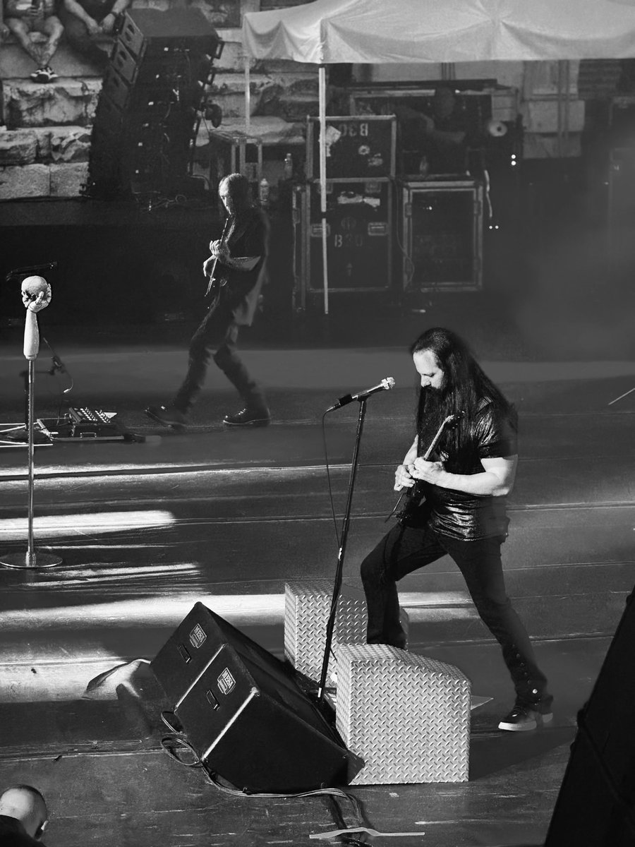 dragomiris's tweet photo. @dreamtheaternet melting faces in a 2,000-year-old theatre — prog metal meets Roman ruins!🔥🎸 🤘

#Plovdiv #DreamTheater https://t.co/9tMXG5RoMP