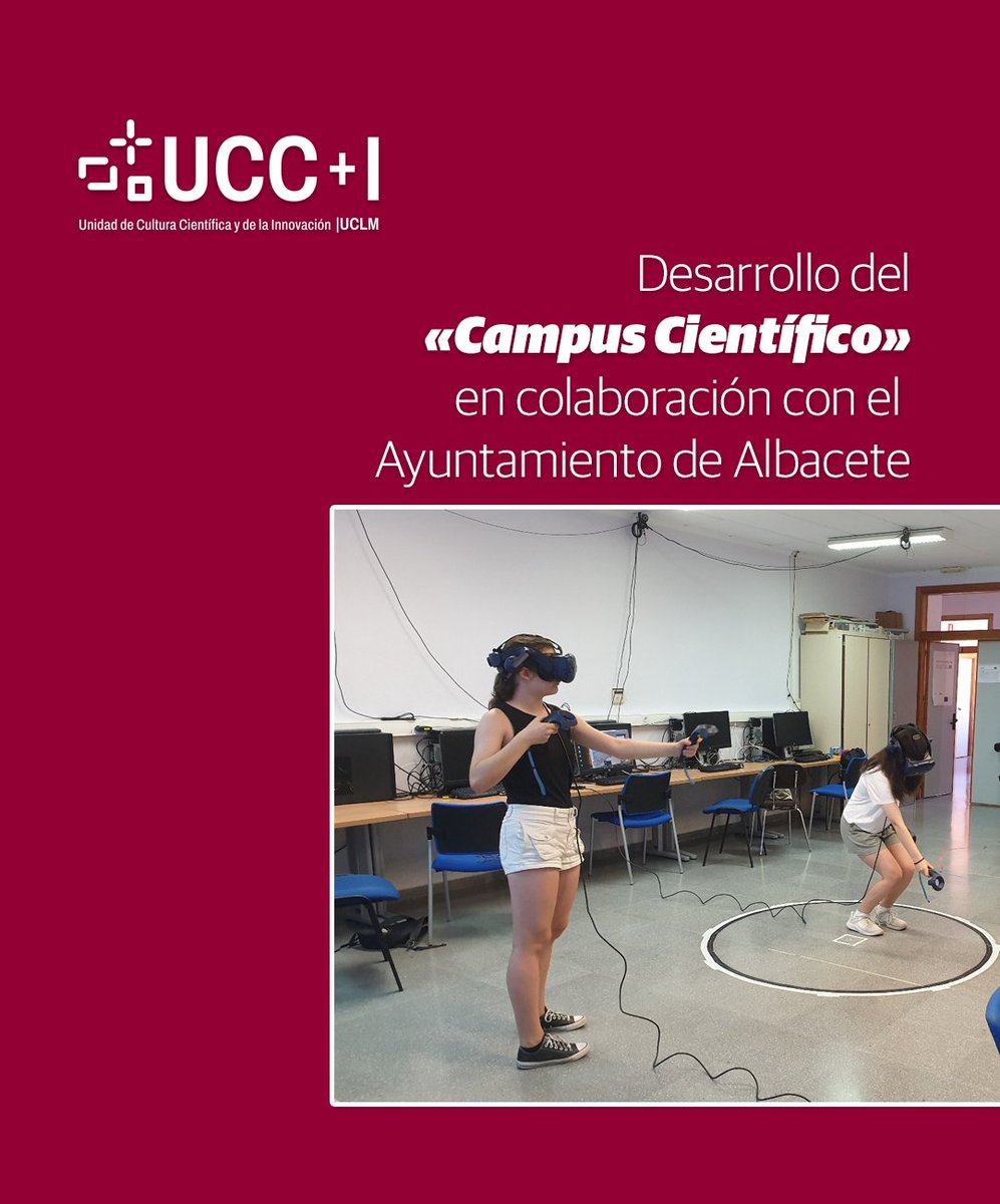 UCLMdivulga's tweet image. Así cerramos los campus científicos que organizamos junto al @AytoAlbacete: con una variedad de talleres que encantó a todos. ¡Una gran experiencia y muy contentos con el resultado y participación de los jóvenes! 👏🔬🧠 #Ciencia #RealidadVirtual #Albacete