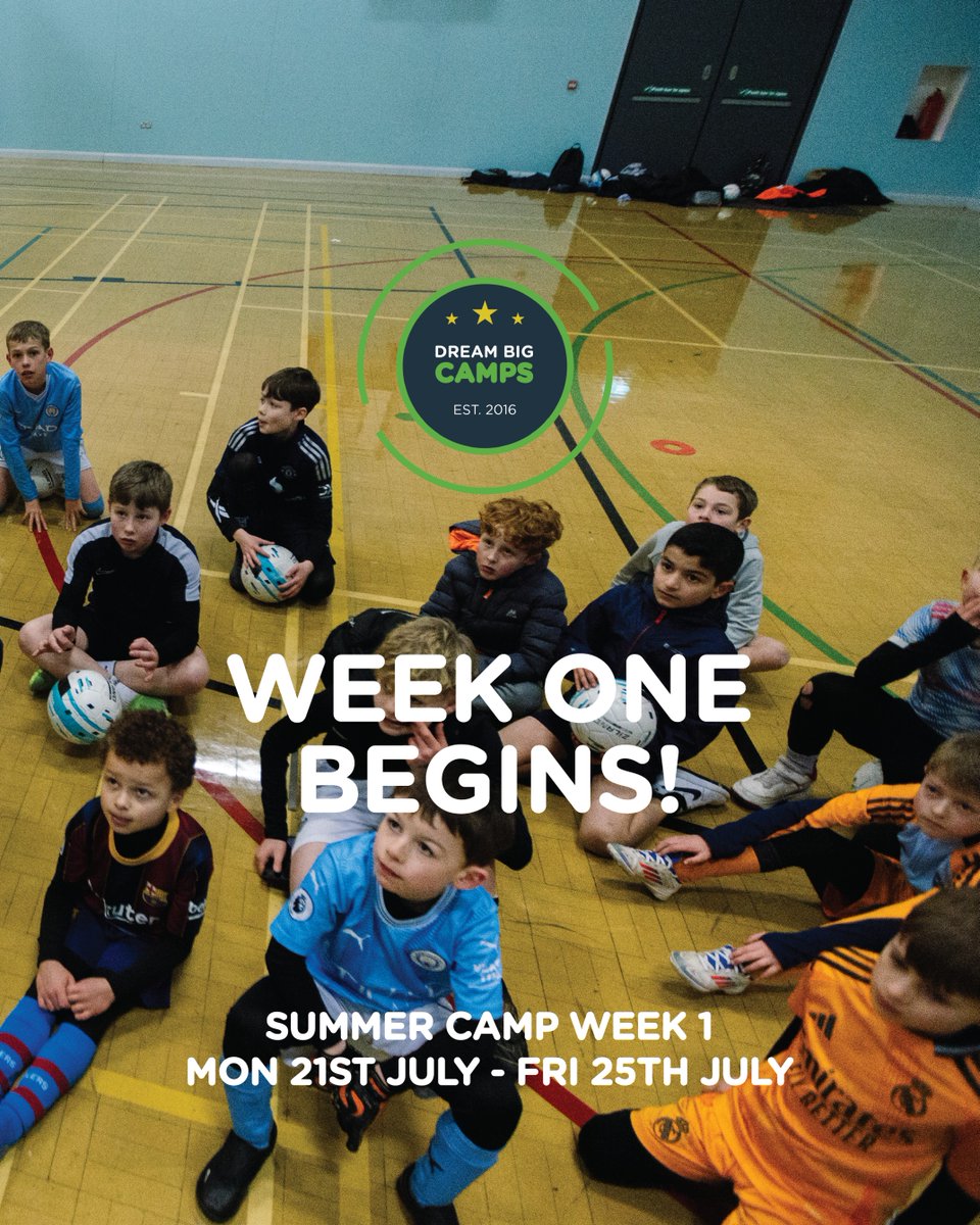 Week One Begins! 💥

It’s go time! Our holiday camps are officially underway and we’re ready to DREAM BIG all week long 🏃‍♀️⚽️🎨

Let the fun, friendships and unforgettable memories begin!

#TeamDreamBIG #WeekOne #DreamBigCamps #ActiveKidsHappyParents