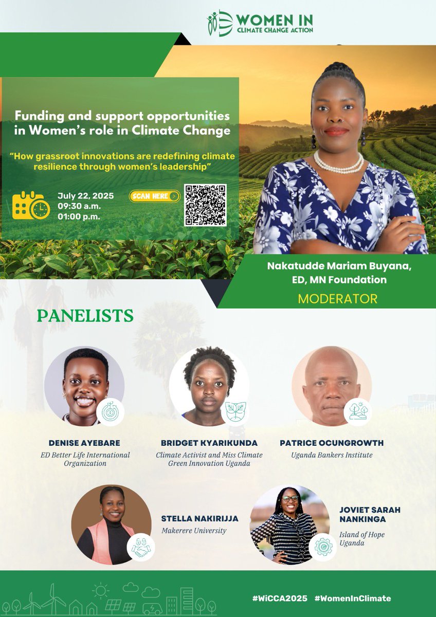 leanshan1's tweet image. How can women in climate access the resources they need to scale their impact?
Join us for the Day 2 where we’ll discuss:
Realistic pathways to financial and institutional support.
Register here:us06web.zoom.us/webinar/regist…