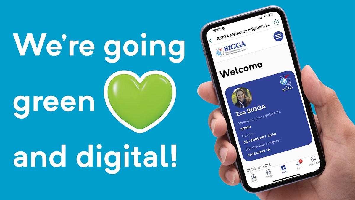 BIGGALtd's tweet image. We're going green 💚 and digital!
Your new BIGGA Membership Card is now available in the BIGGA App, helping us reduce plastic and support a more sustainable industry. 🌍
Download it now from the App Store or Google Play
#GoDigitalWithBIGGA #GreenkeepingFuture