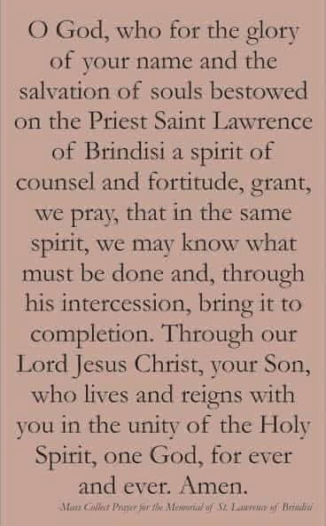 St. Lawrence of Brindisi.