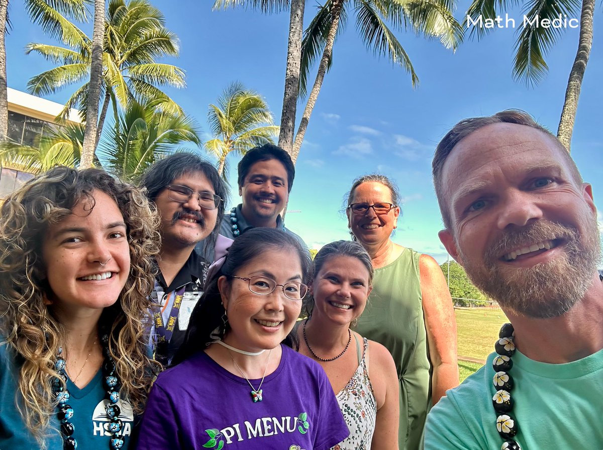 MathMedic's tweet image. Mahalo to Hawaii teachers for an amazing week of Math Medic activities! #MathMedic #EFFLrevolution #iteachmath #MathMedicforStats #teacherworkshops #MTBoS