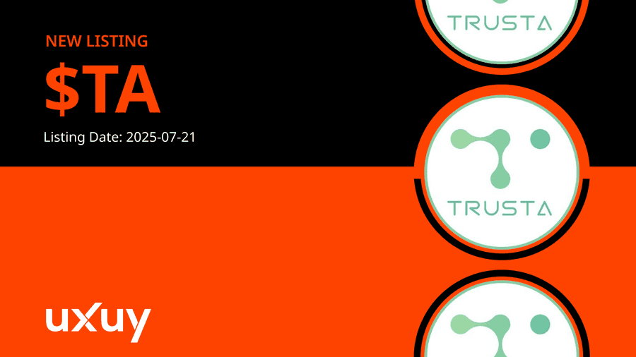 📢 $TA (Trusta.AI) 正式上线 UXUY!

⛓️ 链: <a href="/BNBCHAIN/">BNB Chain</a>
🌟 CA: 0xc0c240c870606a5cb3150795e2d0dfff9f1f7456
🤩 X: <a href="/TrustaLabs/">Trusta.AI</a>

开始体验 &amp; 享受免 Gas 交易 (> $10) : 👉 uxuy.com/join/QvJWU08yd… 

#UXUY #Gasless