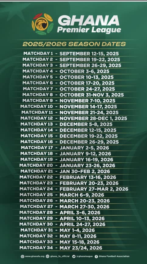 purefmsports's tweet image. Dates for 2025/26 Premier League season released