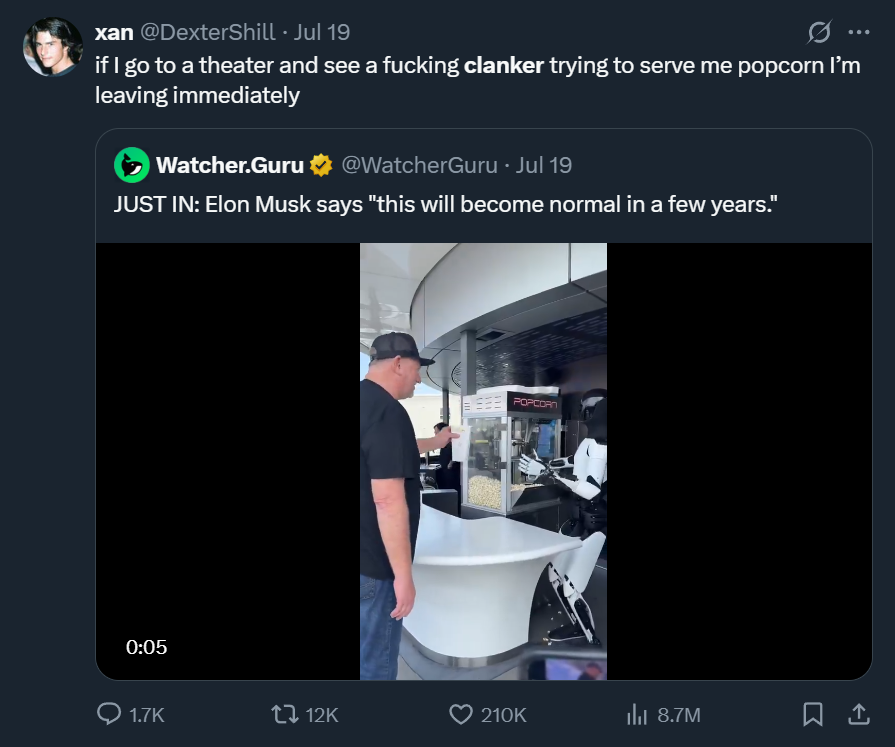 AmericanLogicX's tweet image. I can't believe they fired Timmy because of the clanker!