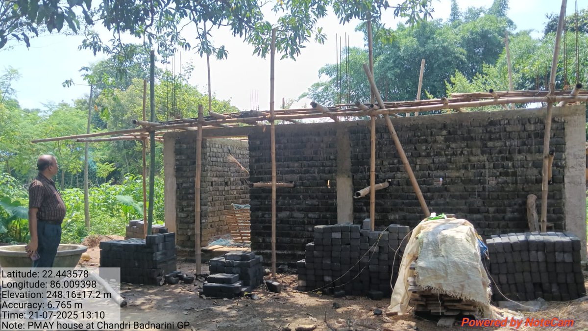 Field visit by BDO Tiring to monitor the progress of PMAY(G) houses under Tiring Block on 21.07.2025 <a href="/CMO_Odisha/">CMO Odisha</a> <a href="/DM_Mayurbhanj/">Collector & District Magistrate Mayurbhanj</a> <a href="/ZP_Mayurbhanj/">ZILLA PARISHAD MAYURBHANJ</a> <a href="/PRDeptOdisha/">Panchayati Raj and Drinking Water Department</a>