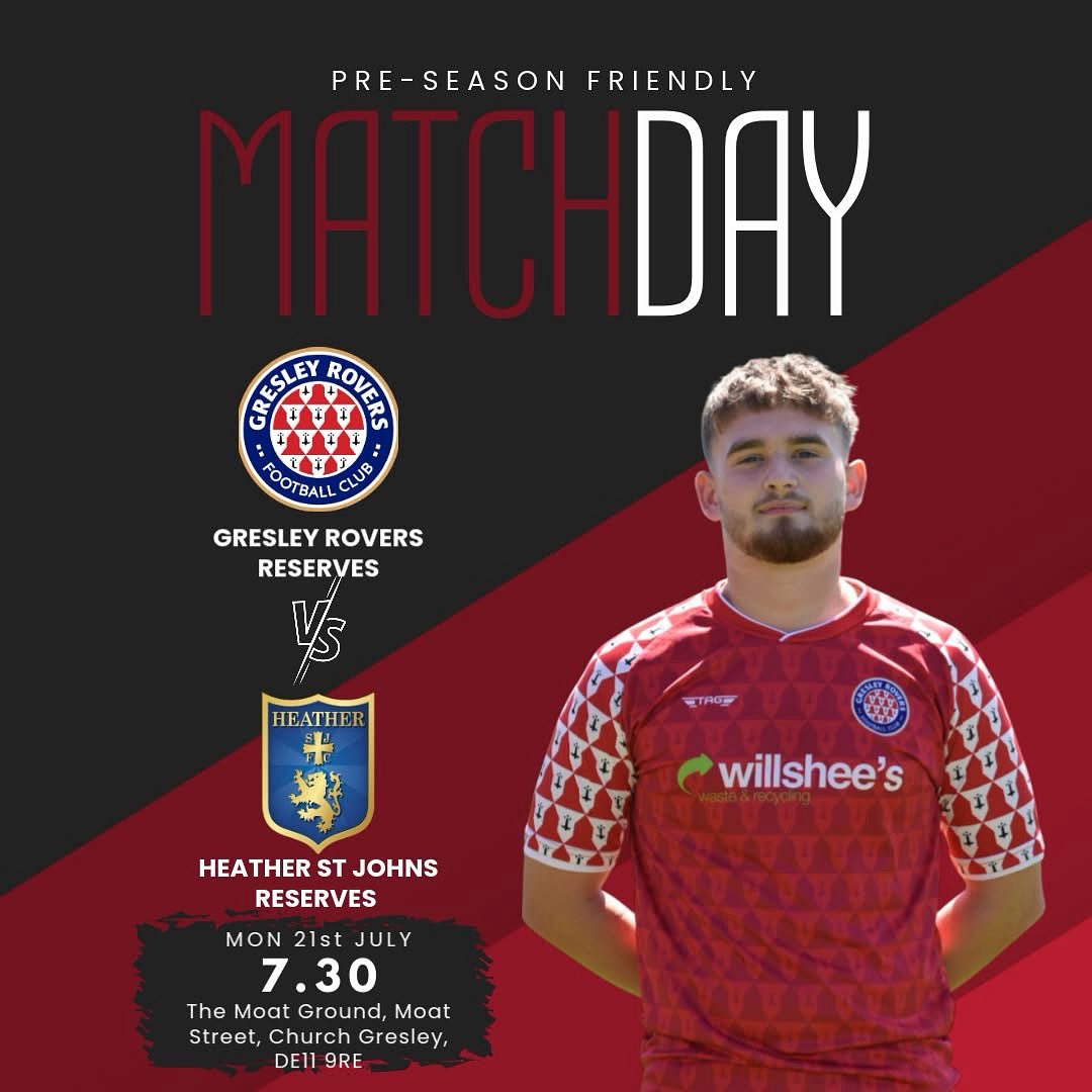 It’s Match Day! 

Please come and watch and support our reserves at The Moat Ground if you can 

#GRFC