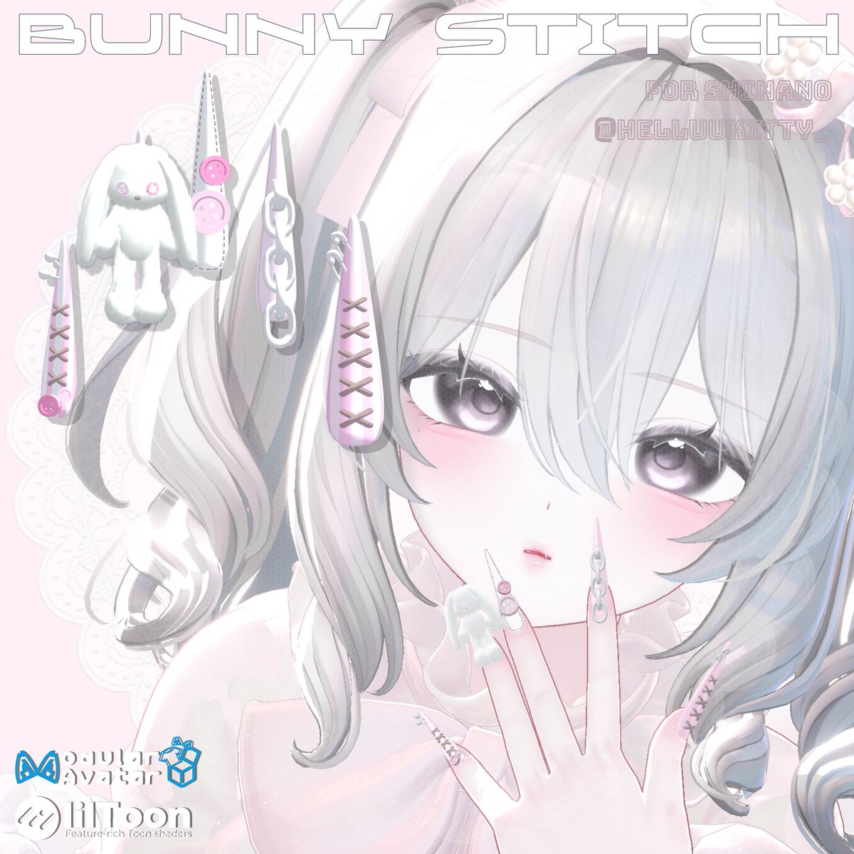 ／
💅新作ロングネイル
プレゼント企画🎁
＼

🪡 Bunny Stitch Long Nail 🐰

◾︎参加条件
・RP+follow
→ 3名様にプレゼント🎁
+BOOTHの♥50につき1名追加

━━ 期限：6/3まで ━━
ownpath.booth.pm/items/7179327
━━━━━━━━━━━━━━━━
#VRChat #booth_pm