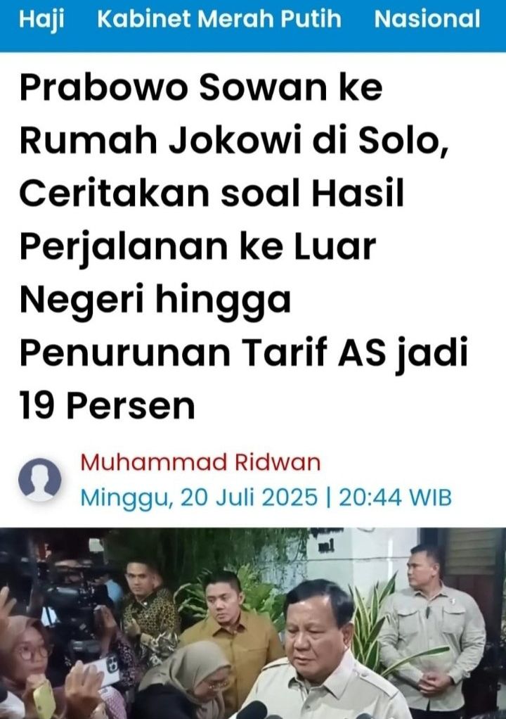 Lha koq persiden nghadap bekas persiden ? Segitu rendahkah derajat persiden endonesyah ?