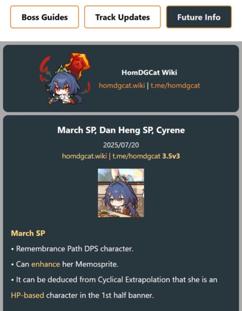 CerydraDaily's tweet image. March SP being an hp based dps so probably no synergy with Cerydra…