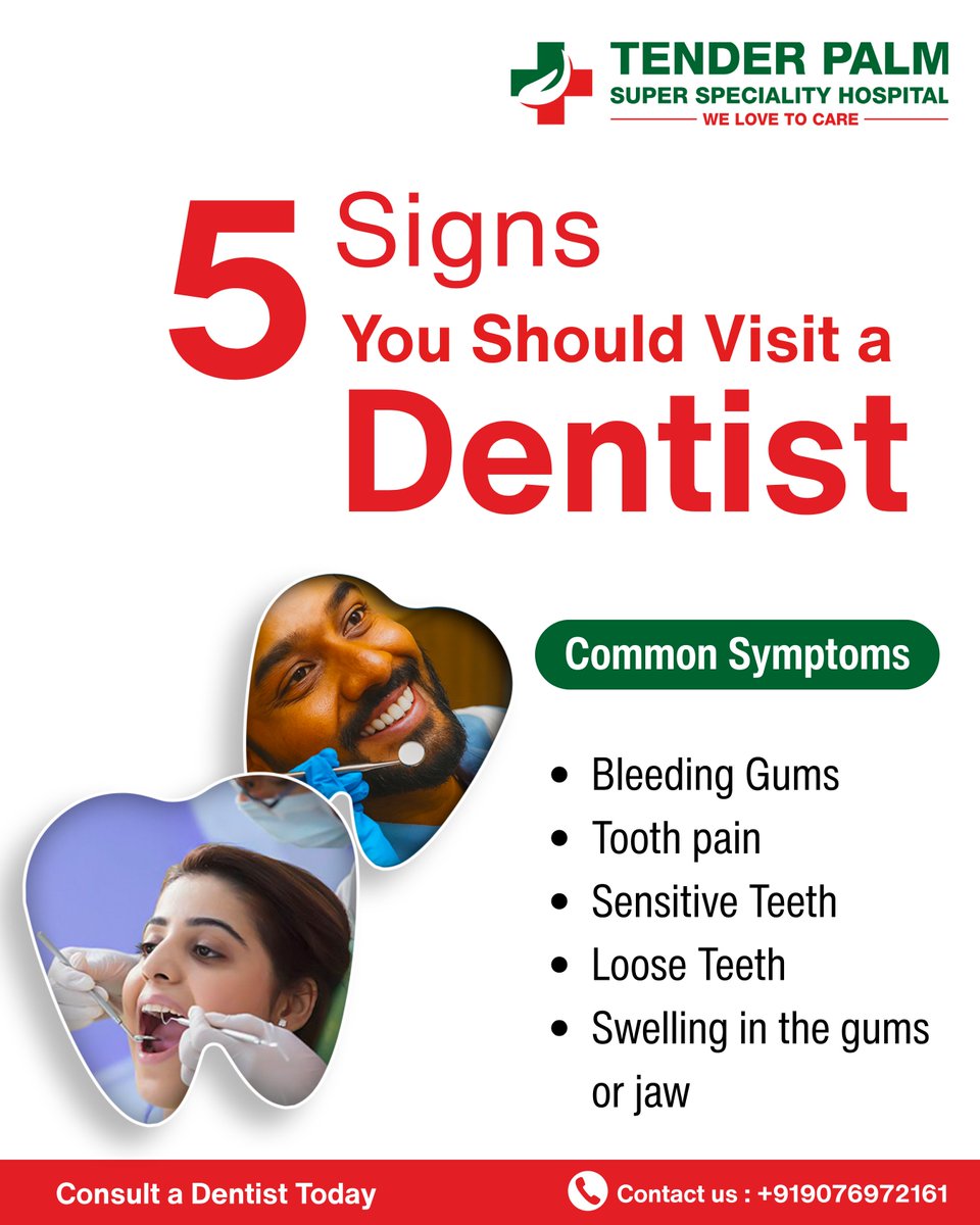 Don’t ignore dental problems – visit a dentist at the first sign of trouble!