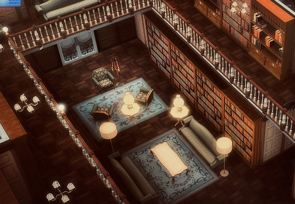 ZoiJaime86's tweet image. I spent a ton of hours creating the town’s library. And I’m still not done. A lot to work on the interiors. 😩😅
#TheSims3