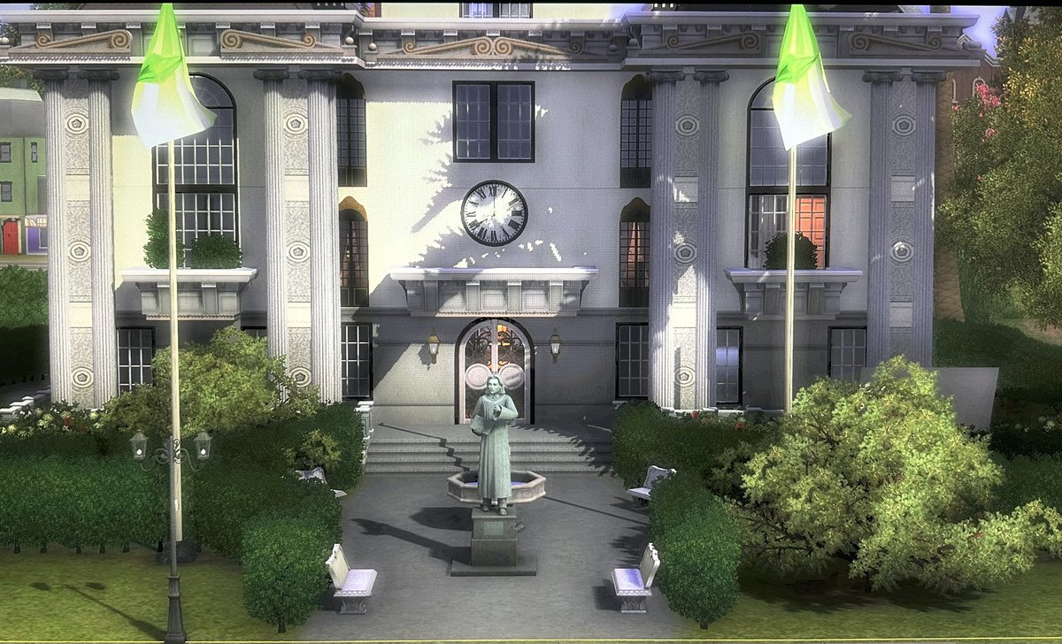 ZoiJaime86's tweet image. I spent a ton of hours creating the town’s library. And I’m still not done. A lot to work on the interiors. 😩😅
#TheSims3