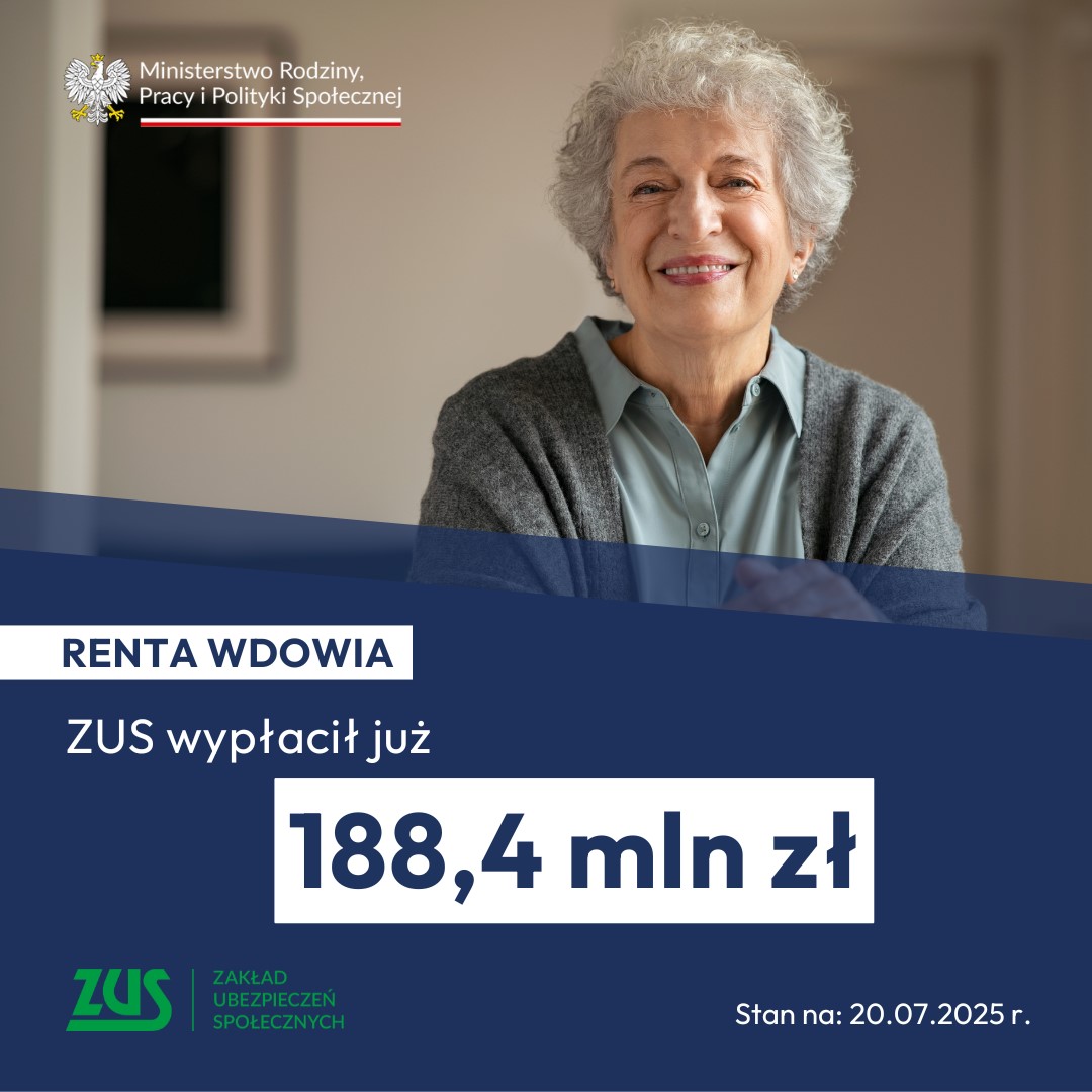 MRPiPS_GOV__PL's tweet image. 👵👴 Trwają wypłaty #RentaWdowia 👉 Otrzymało ją już 532,9 tys. osób - na łączną kwotę 188,4 mln zł 🤝
ℹ️ Renta wdowia to realne wsparcie dla seniorów ➡️ Średnio kilkaset złotych więcej miesięcznie w domowym budżecie.
💻 Wniosek o rentę wdowią można złożyć ⤵️
✅ Poprzez #PUE…