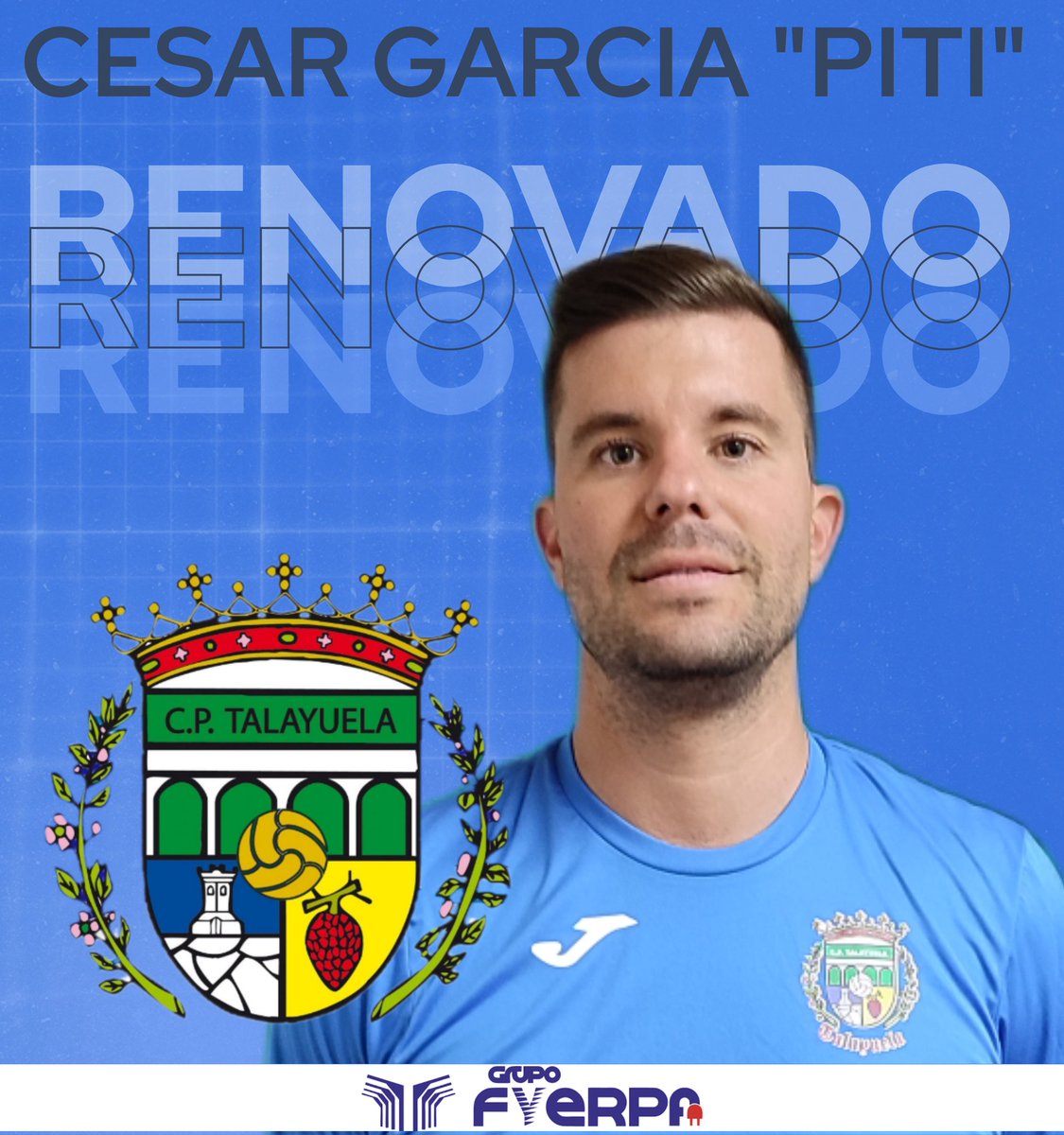 ✍️ RENOVADO

CESAR GARCIA LOPEZ "PITI" 

También apuesta por el nuevo proyecto y continúa un año más de azul.
Seguimos contando con su experiencia,garra,corazón,compromiso y calidad en el equipo.

Mucha suerte PITI

#tequeremosilusionar
#vamosazules 
#sentimientoazul