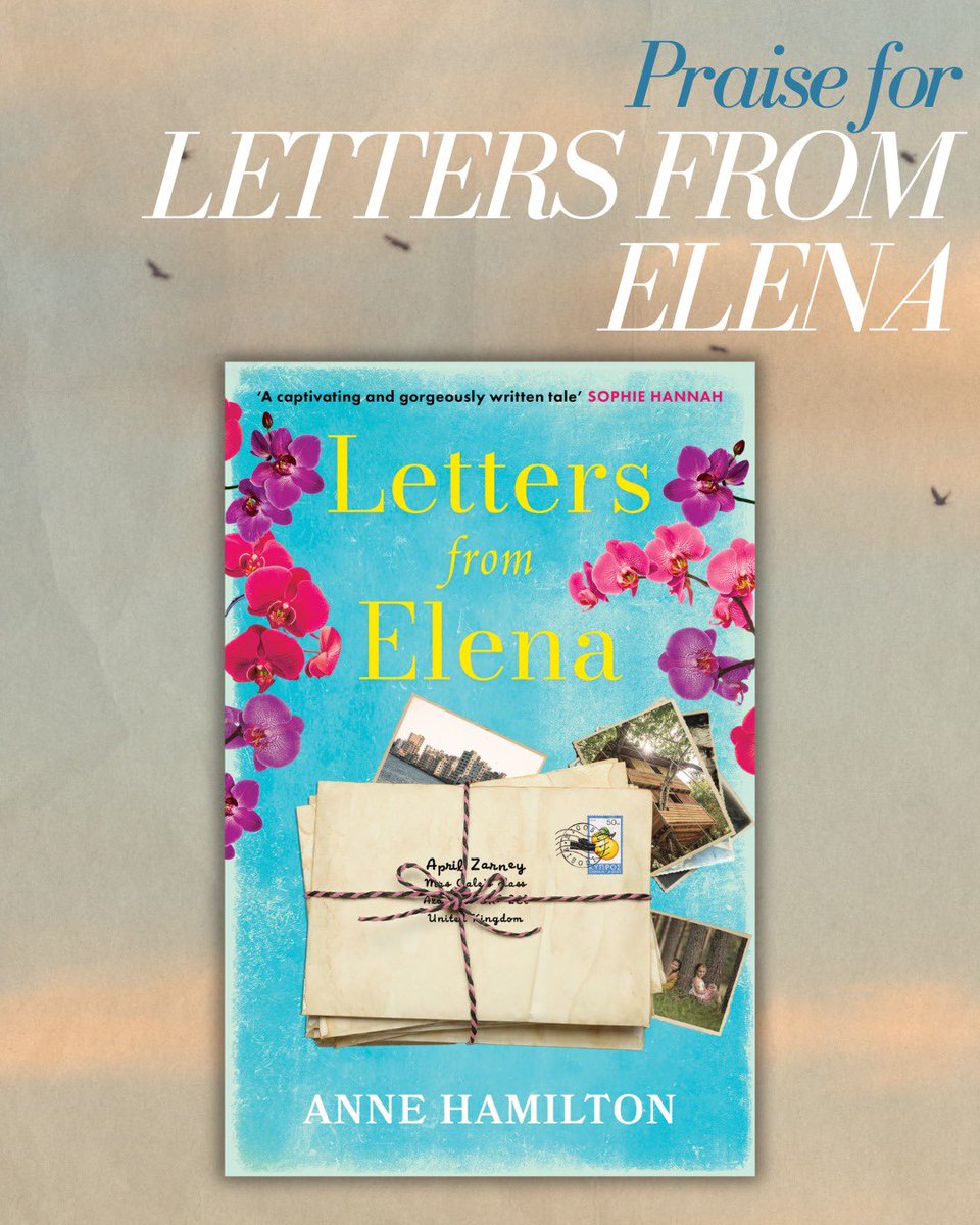 Legend_Press's tweet image. Praise for Letters from Elena 💌
🌺 April was ten when her best friend, Elena, disappeared. Thirty years later, she goes on a journey to find her.
@AnneHamilton7 #LettersFromElena #SummerRead #LegendPress