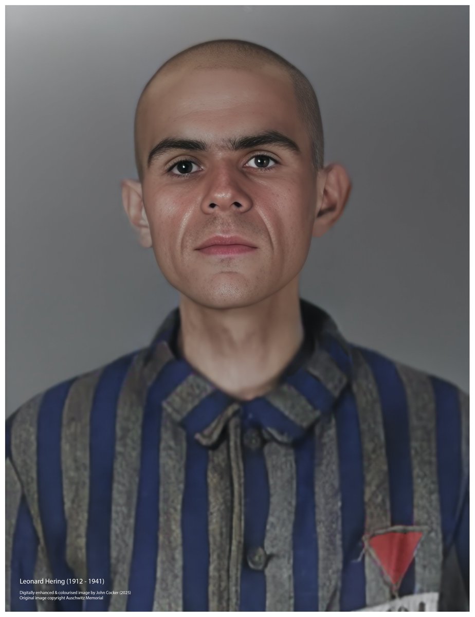 John Cocker 🇺🇦 (@joecocker15) on Twitter photo On this day in 1941, a 29 year old Polish man perished in Auschwitz after being incarcerated for 6 months and 12 days. Before being imprisoned he was a civil servant. His name was Leonard Hering
Please support <a href="/AuschwitzMuseum/">Auschwitz Memorial</a> On this day in 1941, a 29 year old Polish man perished in Auschwitz after being incarcerated for 6 months and 12 days. Before being imprisoned he was a civil servant. His name was Leonard Hering
Please support <a href="/AuschwitzMuseum/">Auschwitz Memorial</a>