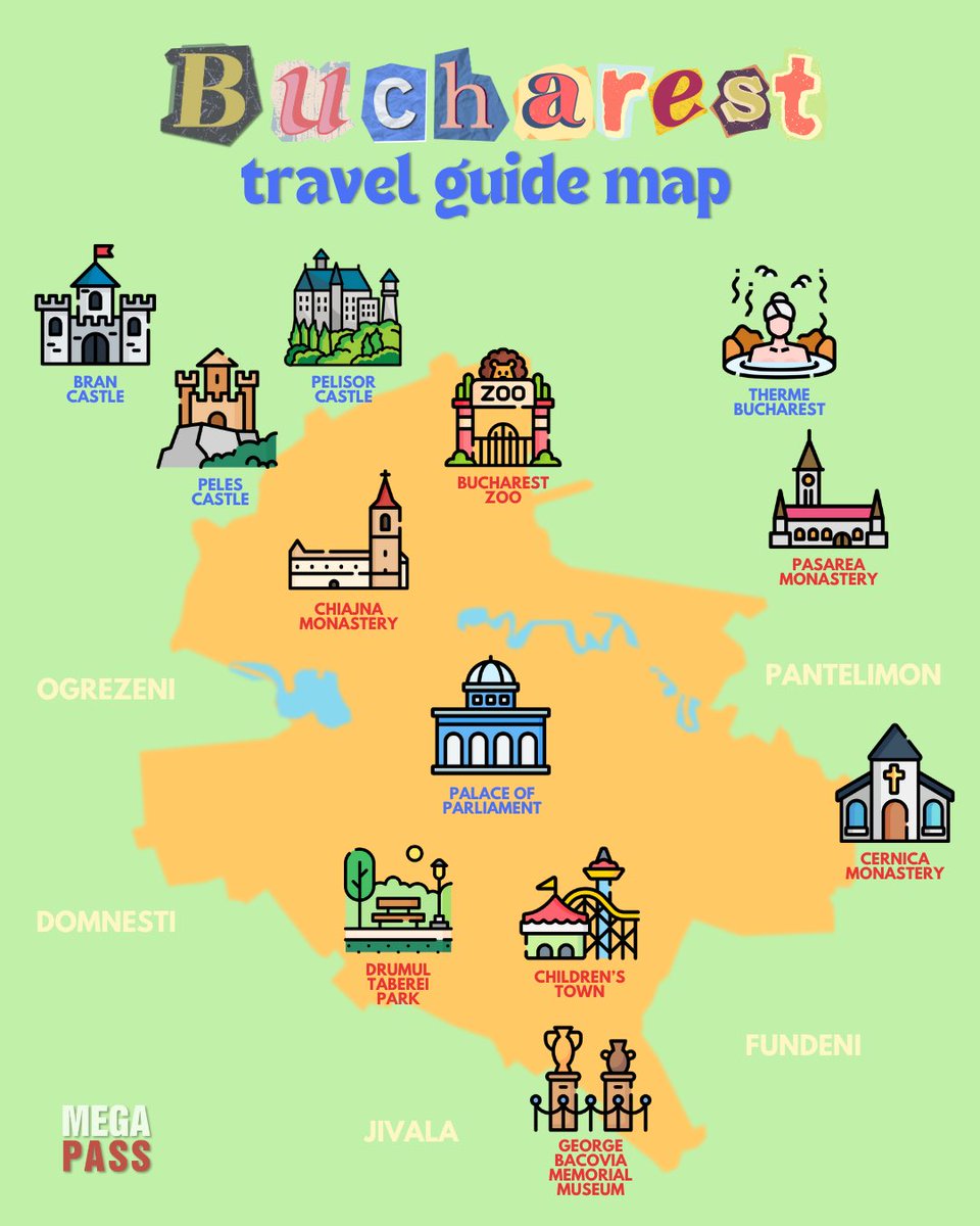 🏰✨ Ready to explore the magic of Bucharest?
📍Roam through history, unwind in nature, and capture unforgettable moments at Bucharest’s most iconic sites.

🎟️ With MegaPass, skip the lines and unlock top attractions with ease!

#Bucharest #TravelMap #RomaniaAdventures #MegaPass