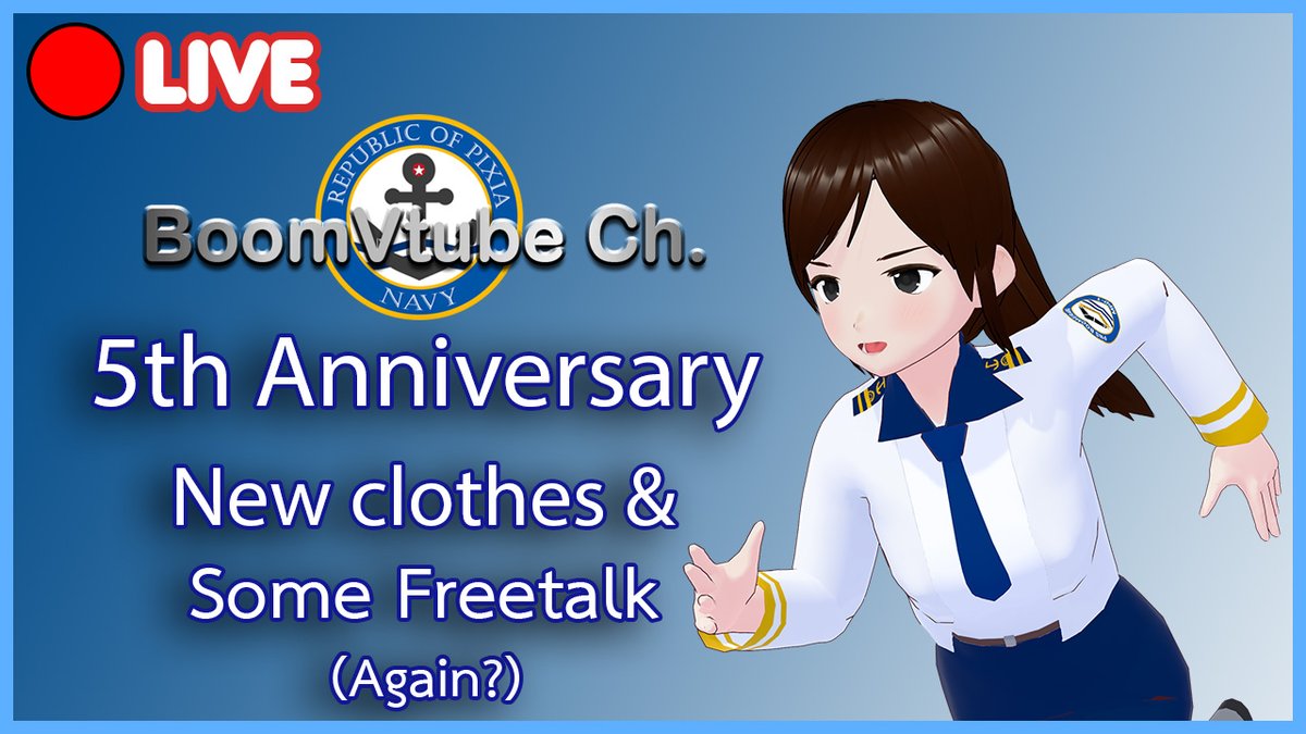 ปกติของแบบนี้เขาประกาศลงโซเชียลเป็นสัปดาห์เป็นเดือน อันนี้มาบอกว่าพรุ่งนี้ช่องนี้ครบ 5 ปี ตั้งแต่เริ่มมาเป็นวีทูปเบอร์นะครับ😂
เจอกัน 16.00 PM(GMT+7) นะครับ
#VtuberTH #วีทูปเบอร์ไทย #BoomVLive

🔴--------
youtube.com/live/aIIm-qpCJ…