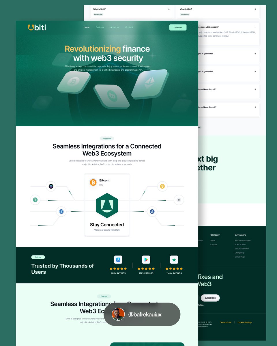 bafrekauiux's tweet image. For some months now, I've been working and multi-tasking on different project for different client. Here is another project that I have successfuly completed!
@ubitihq app
I had the pleasure of designing the full Ubiti experience from the mobile app, mobile &…