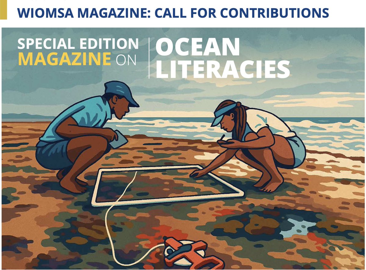 The WIOMSA Magazine is calling for contributions for a special edition on ocean literacies in the WIO region. 

This edition will explore diverse understandings, relationships, and communications about the ocean, highlighting the richness of ocean knowledge systems.