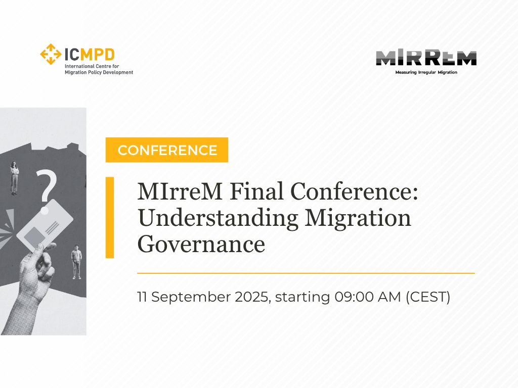 ICMPD (@icmpd) on Twitter photo #ICMPDEvents 📅 How is irregular migration defined, measured, and governed in Europe? Join the final conference of the <a href="/MIrreM_project/">MIrreM (Measuring Irregular Migration)</a> on 11 September 2025 from 09:00 to 14:00 (CEST).
🔹Join researchers, policymakers, civil society representatives and practitioners at this #ICMPDEvents 📅 How is irregular migration defined, measured, and governed in Europe? Join the final conference of the <a href="/MIrreM_project/">MIrreM (Measuring Irregular Migration)</a> on 11 September 2025 from 09:00 to 14:00 (CEST).
🔹Join researchers, policymakers, civil society representatives and practitioners at this
