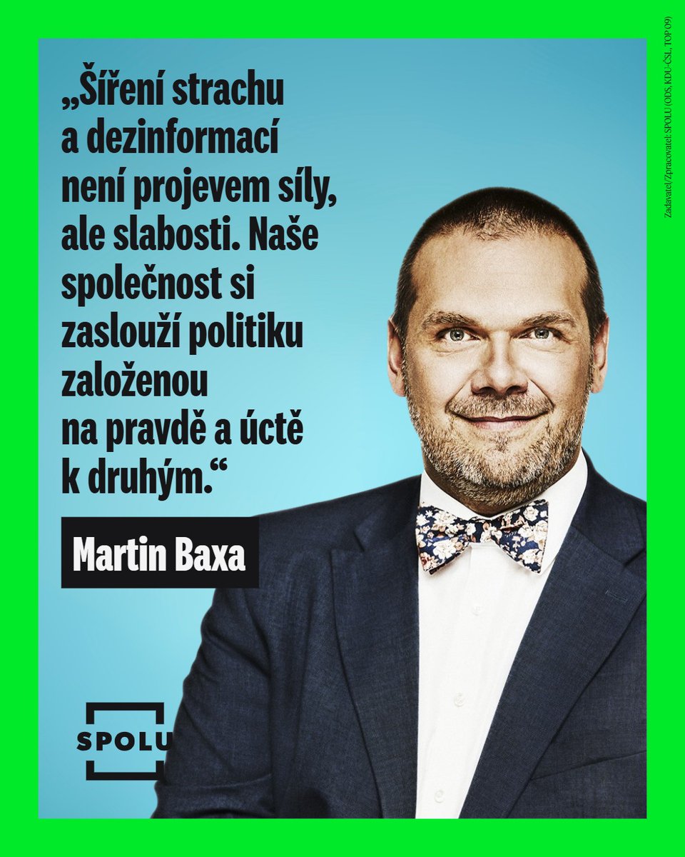 MartinBaxa2's tweet image. Naše společnost si zaslouží politiku založenou na pravdě a úctě k druhým. Teď není čas to vzdát.