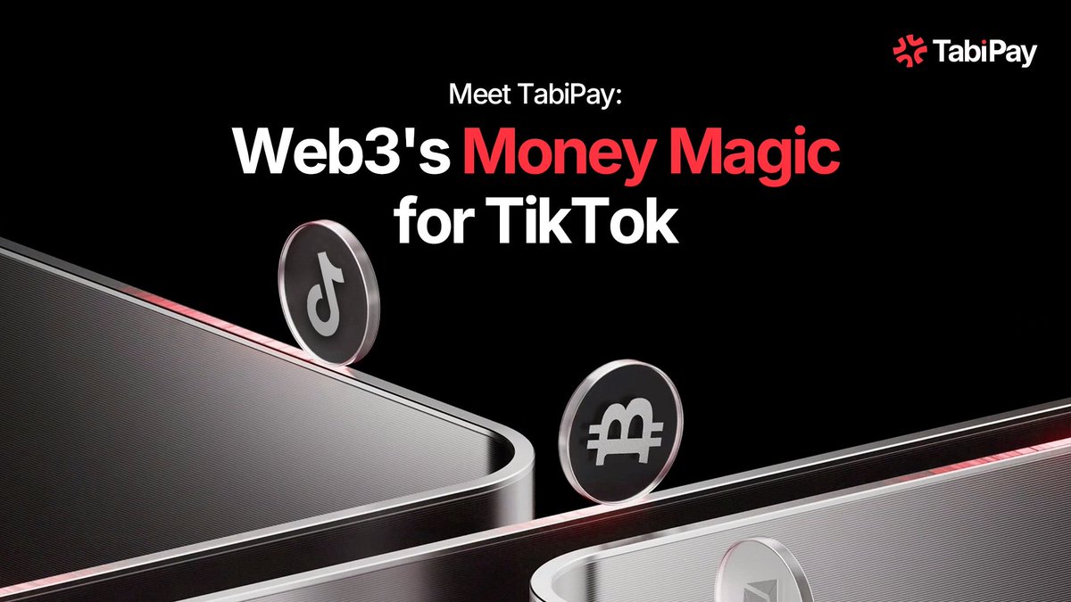 TabiPayHQ's tweet image. Introducing TabiPay: The Web3 financial layer on top of TikTok
Built on top of Web2 Social -> Optimized for Web3 Consumer Finance -> Solving for real problems within the consumer & payments space on TikTok -> Mass adoption & financial sovereignty for 8 billion
🔽🔽🔽