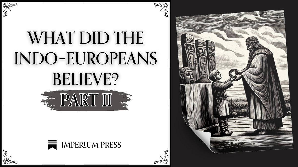 imperiumpress1's tweet image. Last week, Imperium Press released the second part on Indo-European folkways—tracing forgotten threads of kinship, ritual, and ancestral command. What if the dead didn’t just watch, but ruled? What if law wasn’t moral, but inherited? This is not the freedom of modern belief, but…